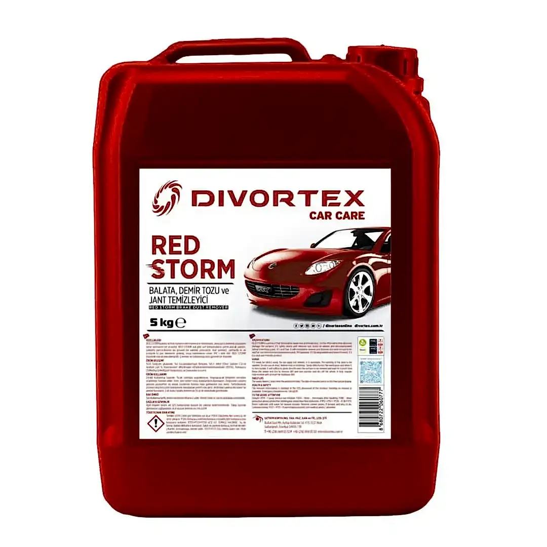 Divortex Red Storm Demir Tozu Temizleyici 5 Litre