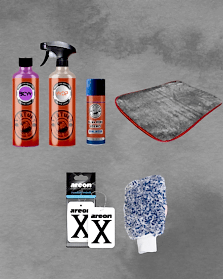 6 parça Hediye Paketli Araç Bakım Seti