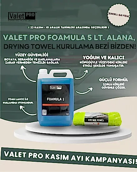 Valet Pro Foamula 1 Ph Nötr Yıkama Köpüğü 5lt.
