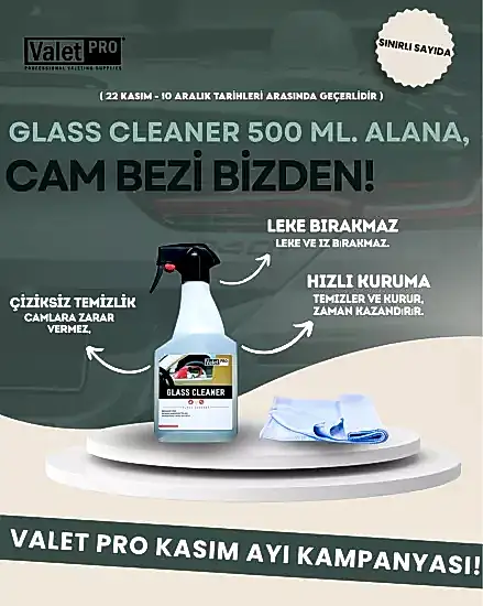 Valet Pro Cam Temizleme Glass Cleaner 500 ml.