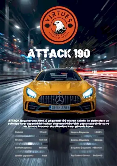 Virtues Attack Seri 190 Micron Tpu 152cmx15MT